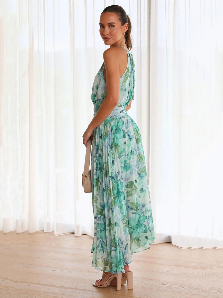 ALESSA – Maxi vestido estampado