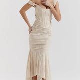 KIARA – Vestido largo con corsé sofisticado