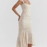 KIARA – Vestido largo con corsé sofisticado