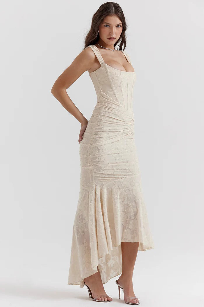 KIARA – Vestido largo con corsé sofisticado
