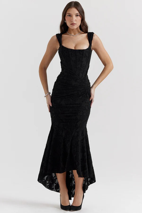 KIARA – Vestido largo con corsé sofisticado