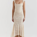 KIARA – Vestido largo con corsé sofisticado