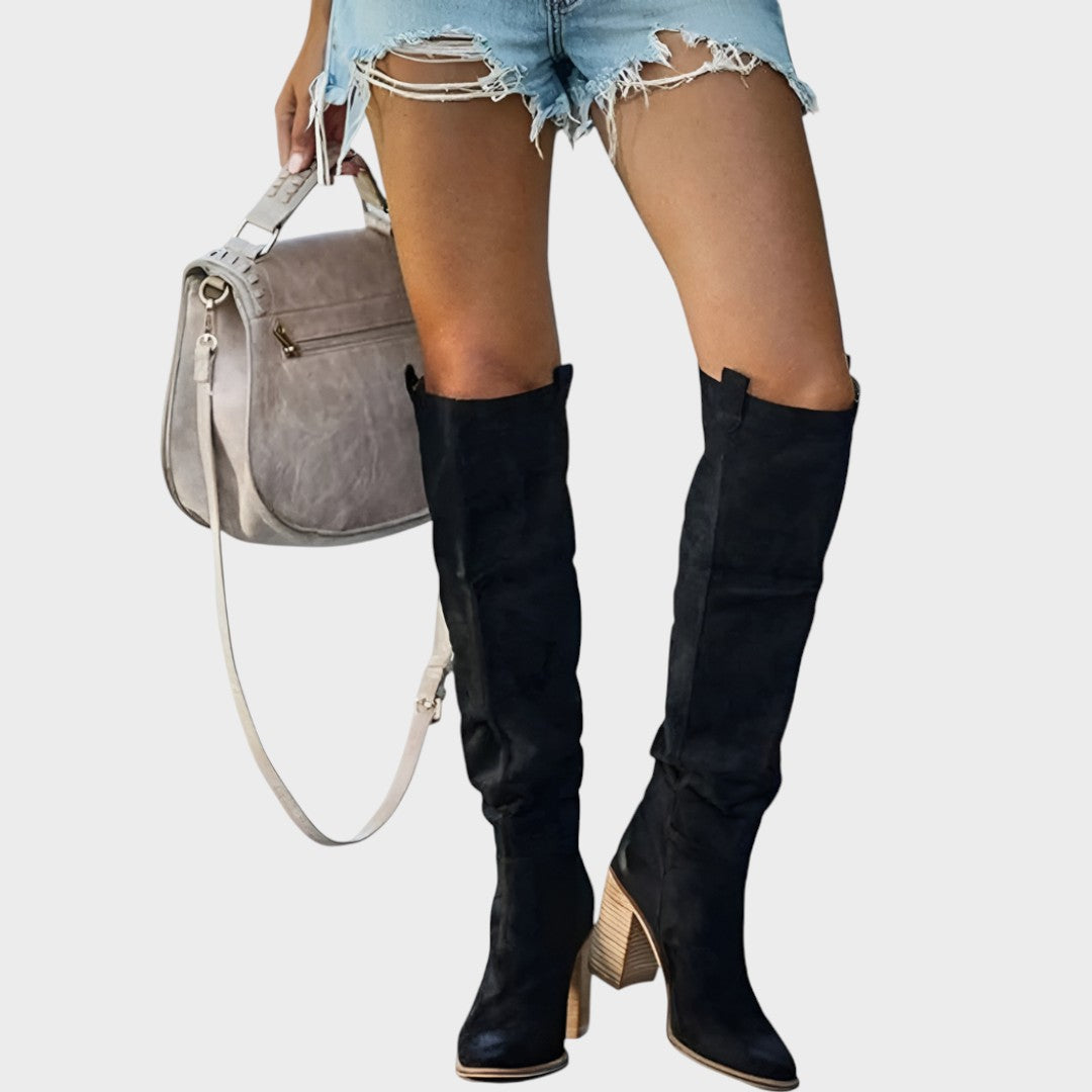 DIANE – Botas de Caña Altas de Ante
