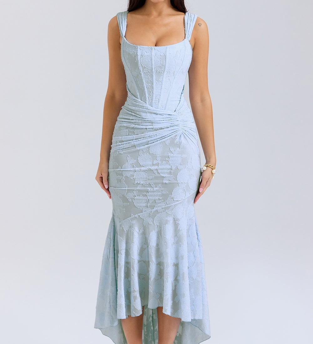 KIARA – Vestido largo con corsé sofisticado