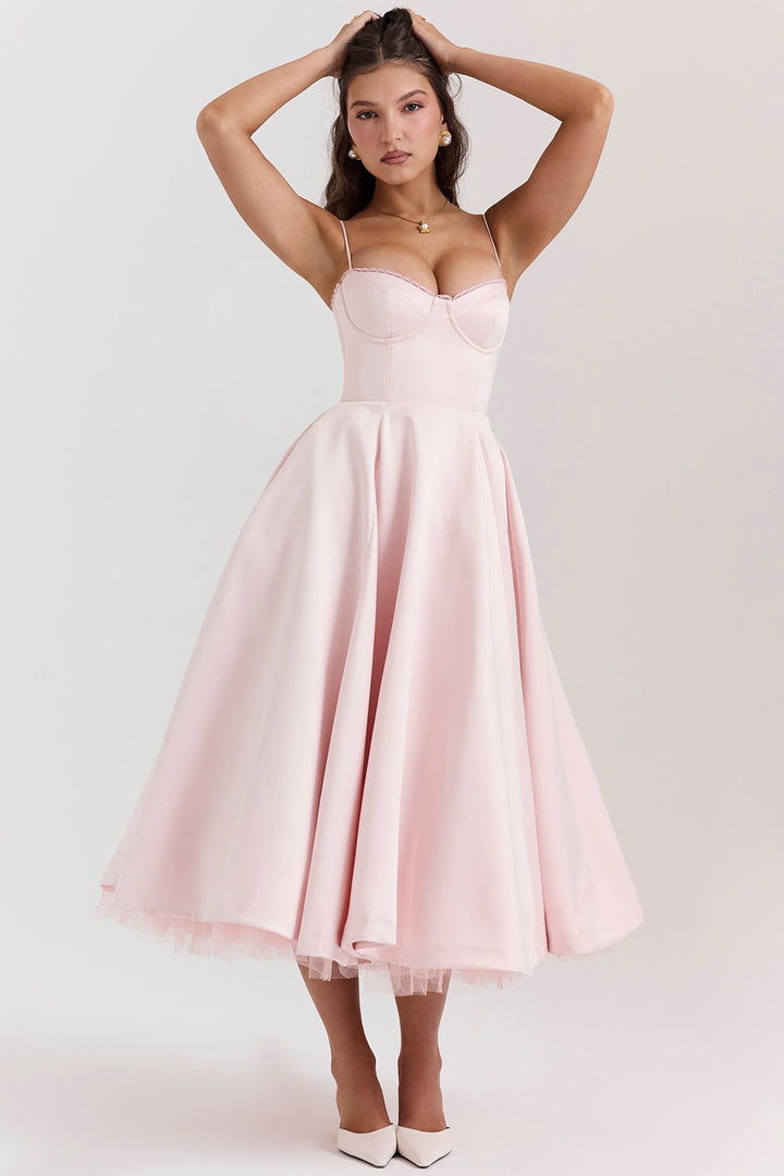 ELINA – Vestido midi con corsé