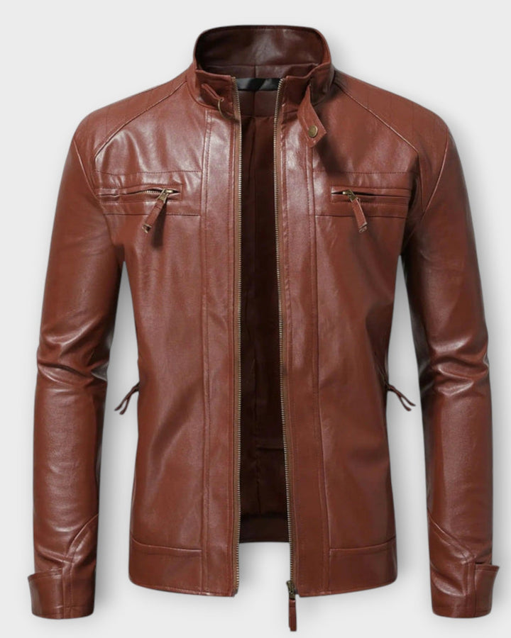 LEONARDO – Chaqueta de Cuero Elegante para Hombre