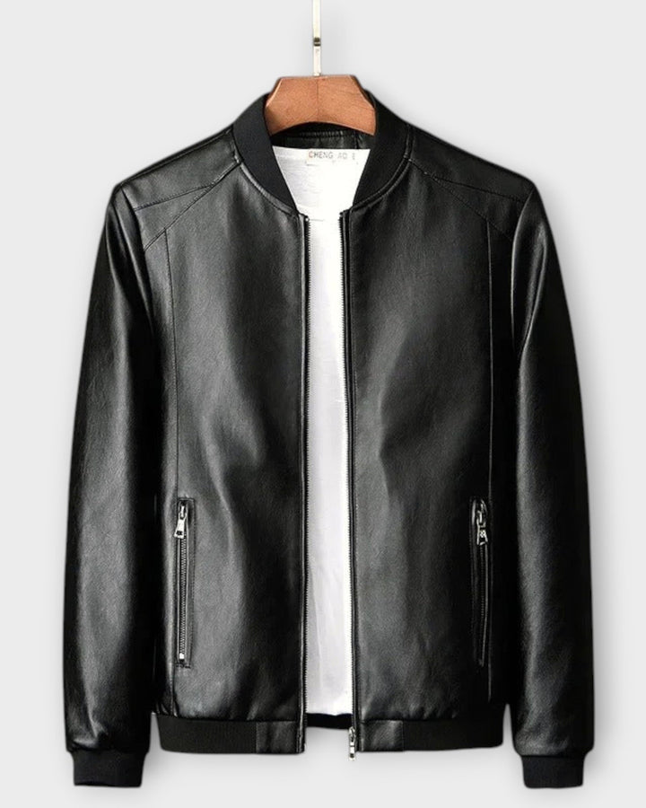 RICARDO – Chaqueta de Cuero Biker para Hombre