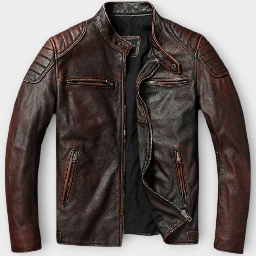 ESTEBAN – Chaqueta Vintage de Cuero