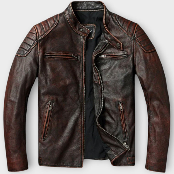 ESTEBAN – Chaqueta Vintage de Cuero