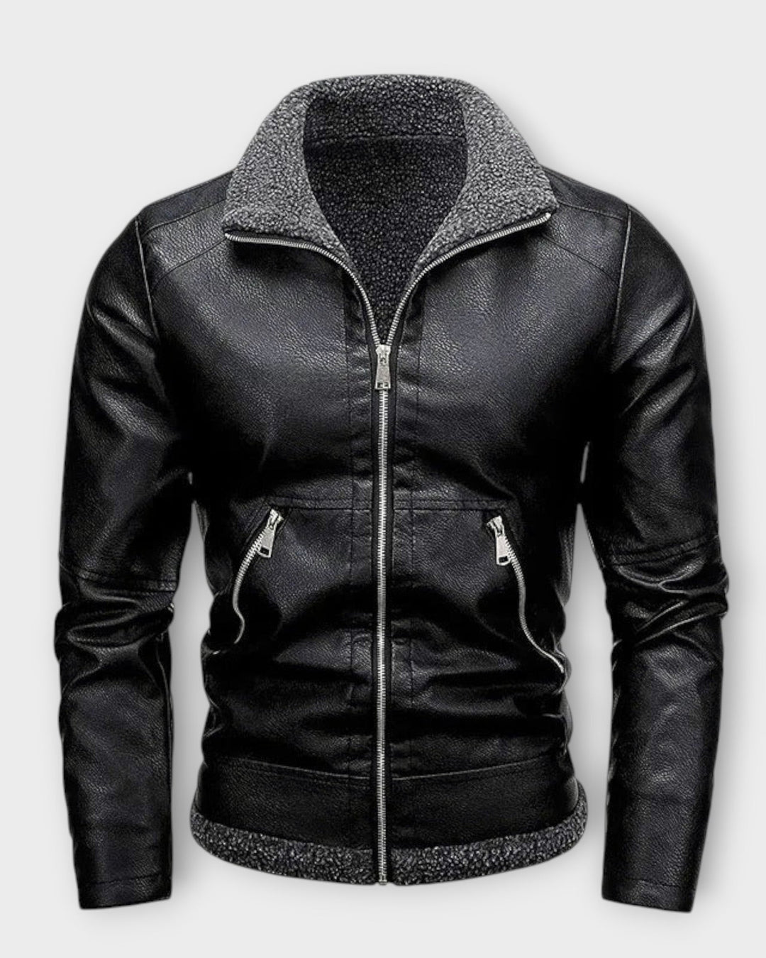 ENZO – Chaqueta de Cuero Elegante para Hombre