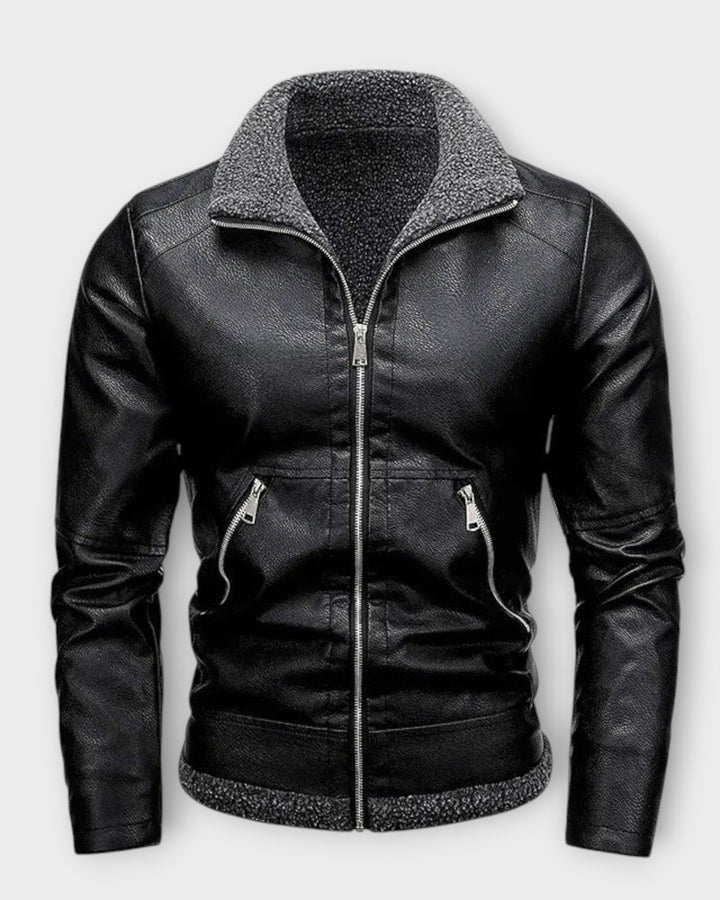 ENZO – Chaqueta de Cuero Elegante para Hombre