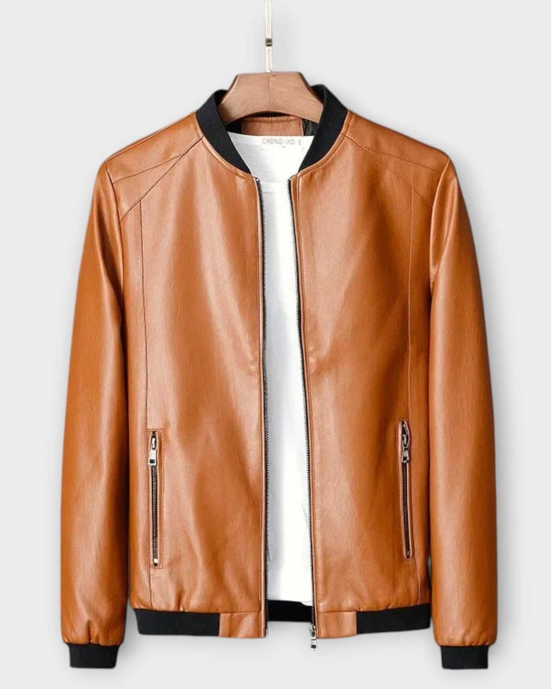 RICARDO – Chaqueta de Cuero Biker para Hombre