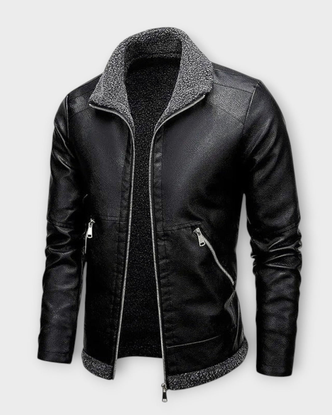 ENZO – Chaqueta de Cuero Elegante para Hombre