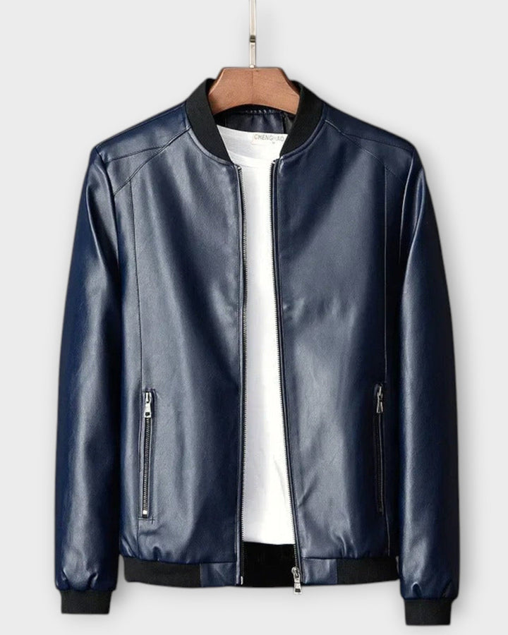 RICARDO – Chaqueta de Cuero Biker para Hombre