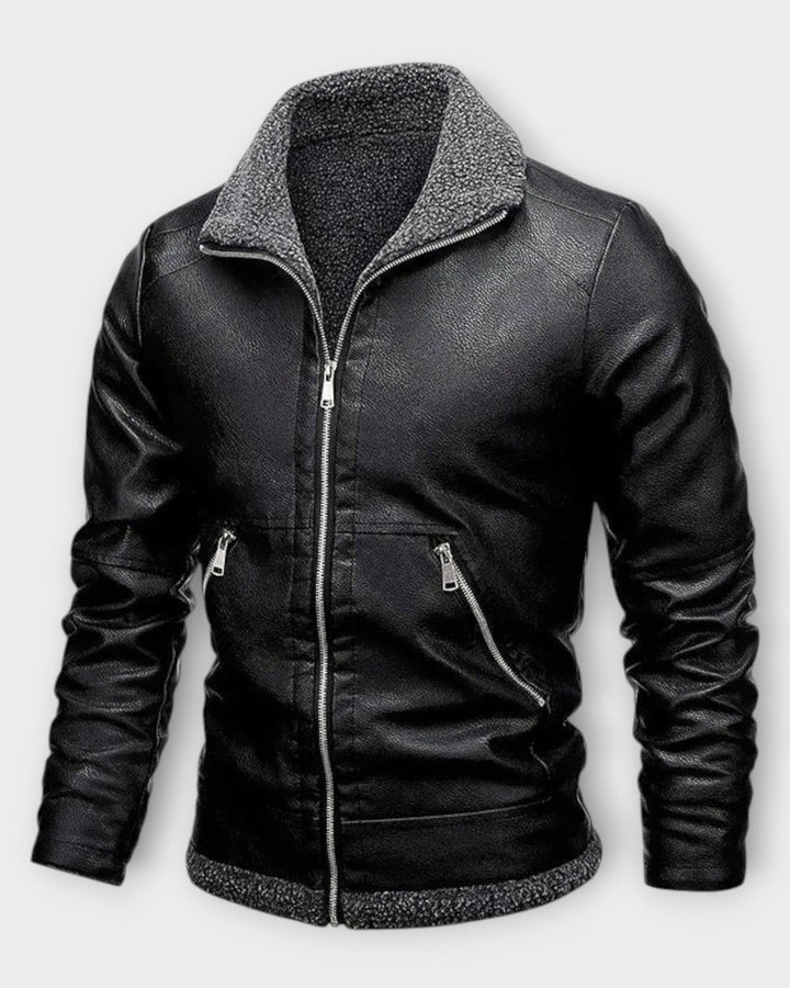 ENZO – Chaqueta de Cuero Elegante para Hombre
