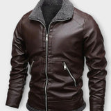ENZO – Chaqueta de Cuero Elegante para Hombre