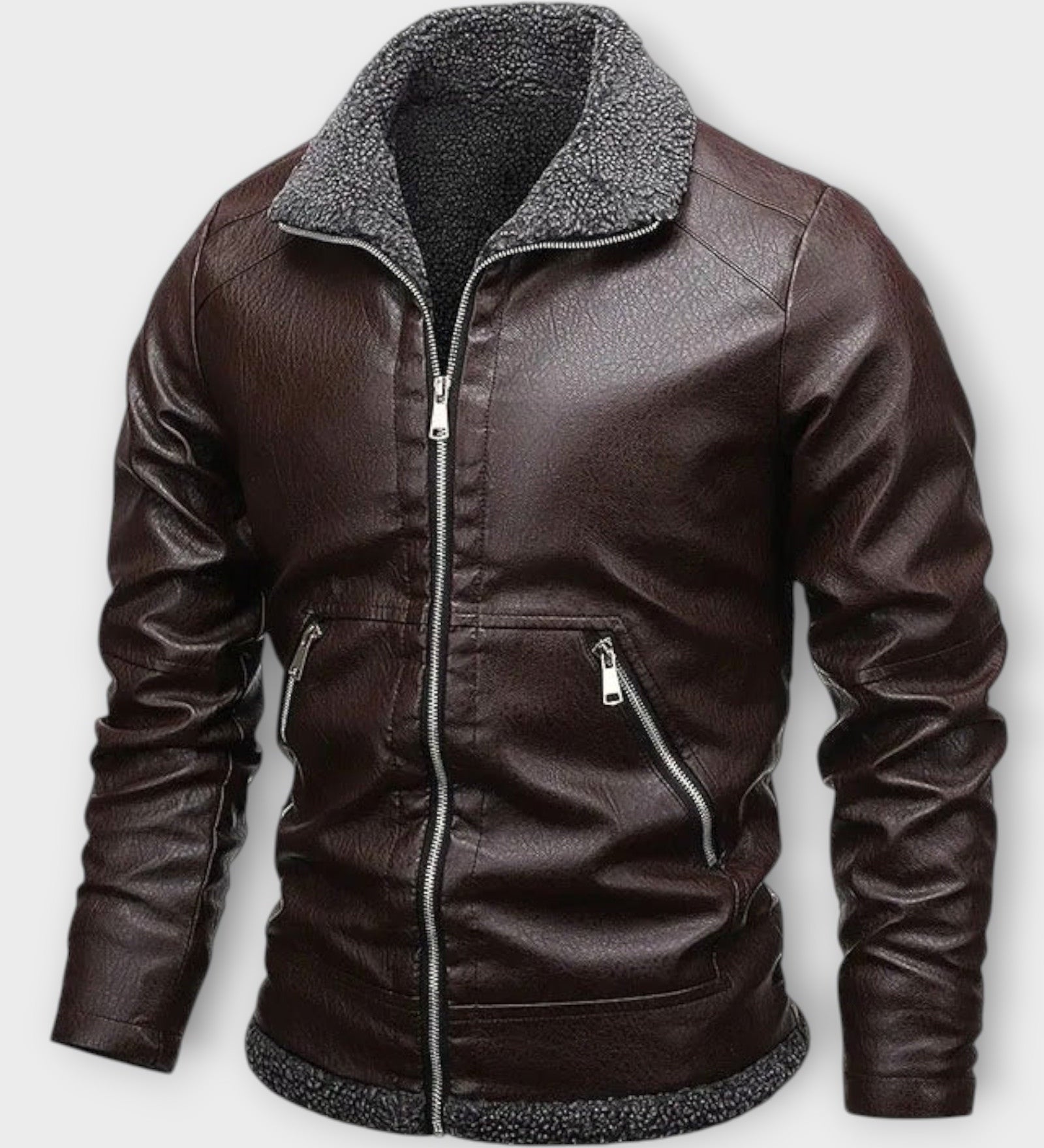 ENZO – Chaqueta de Cuero Elegante para Hombre