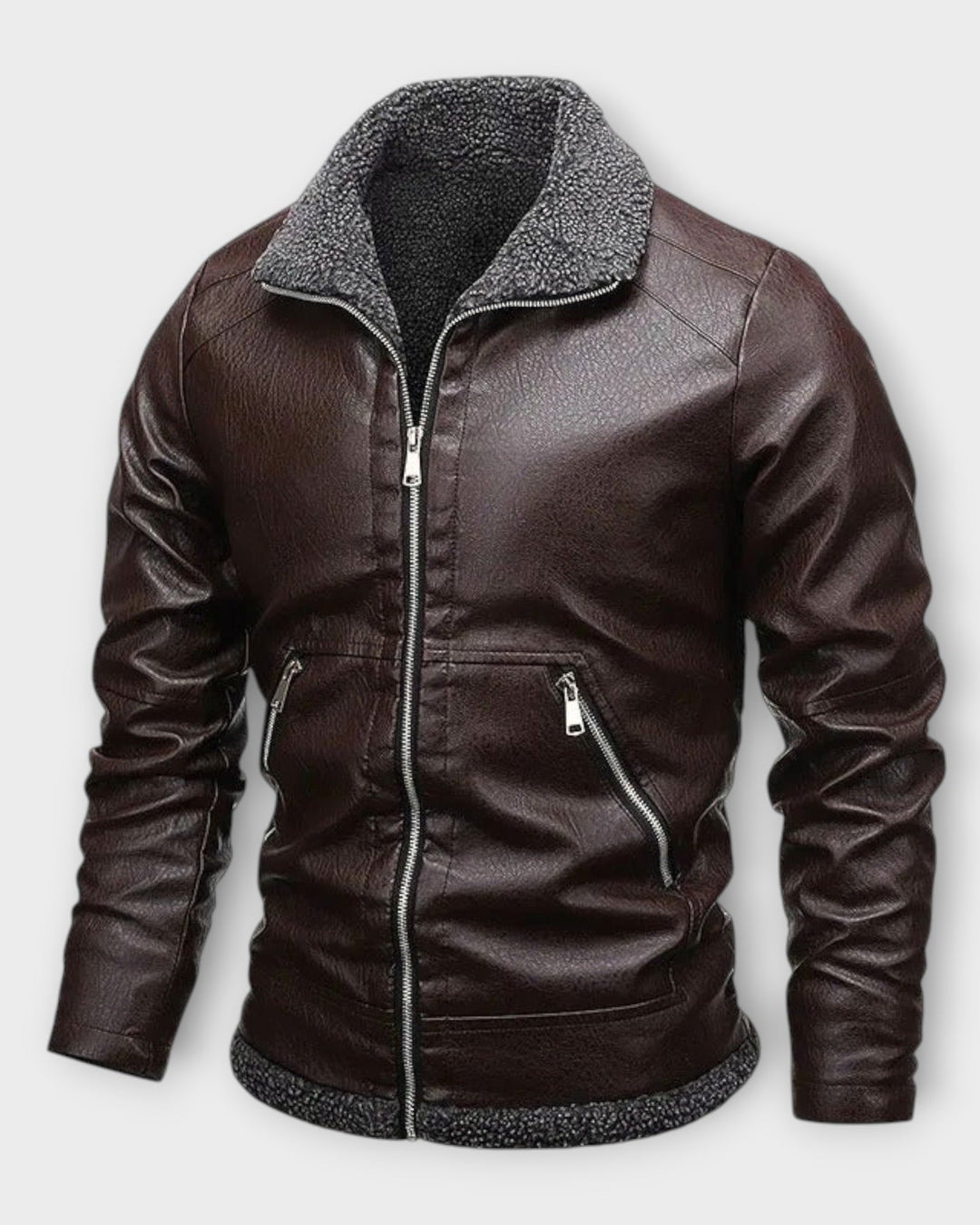 ENZO – Chaqueta de Cuero Elegante para Hombre