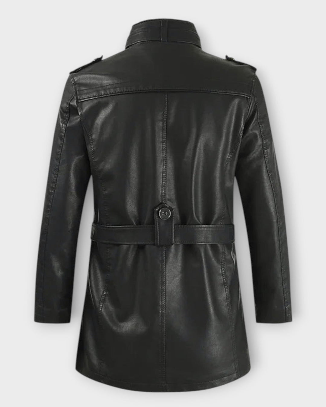 ALBERTO – Chaqueta motera larga de cuero