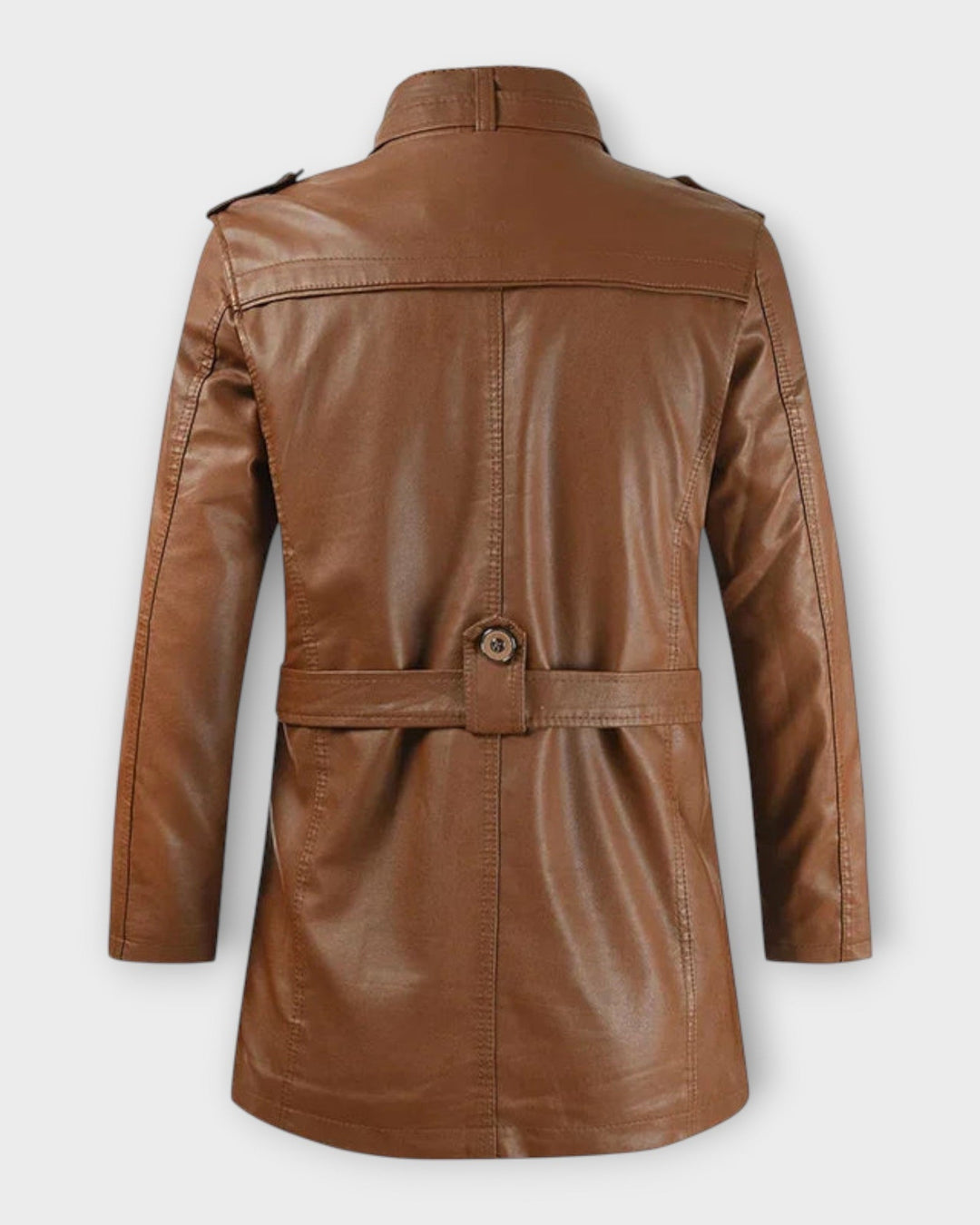 ALBERTO – Chaqueta motera larga de cuero