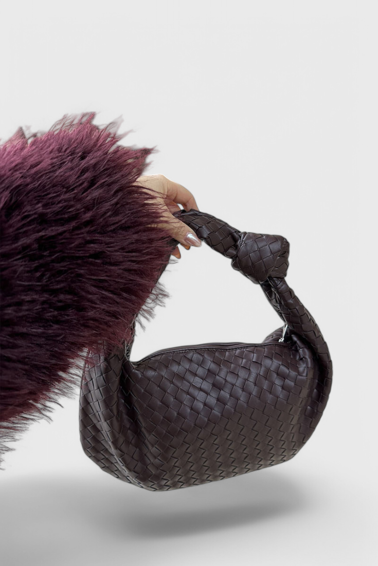 SAGE – Bolso de Hombro Mediano Tejido
