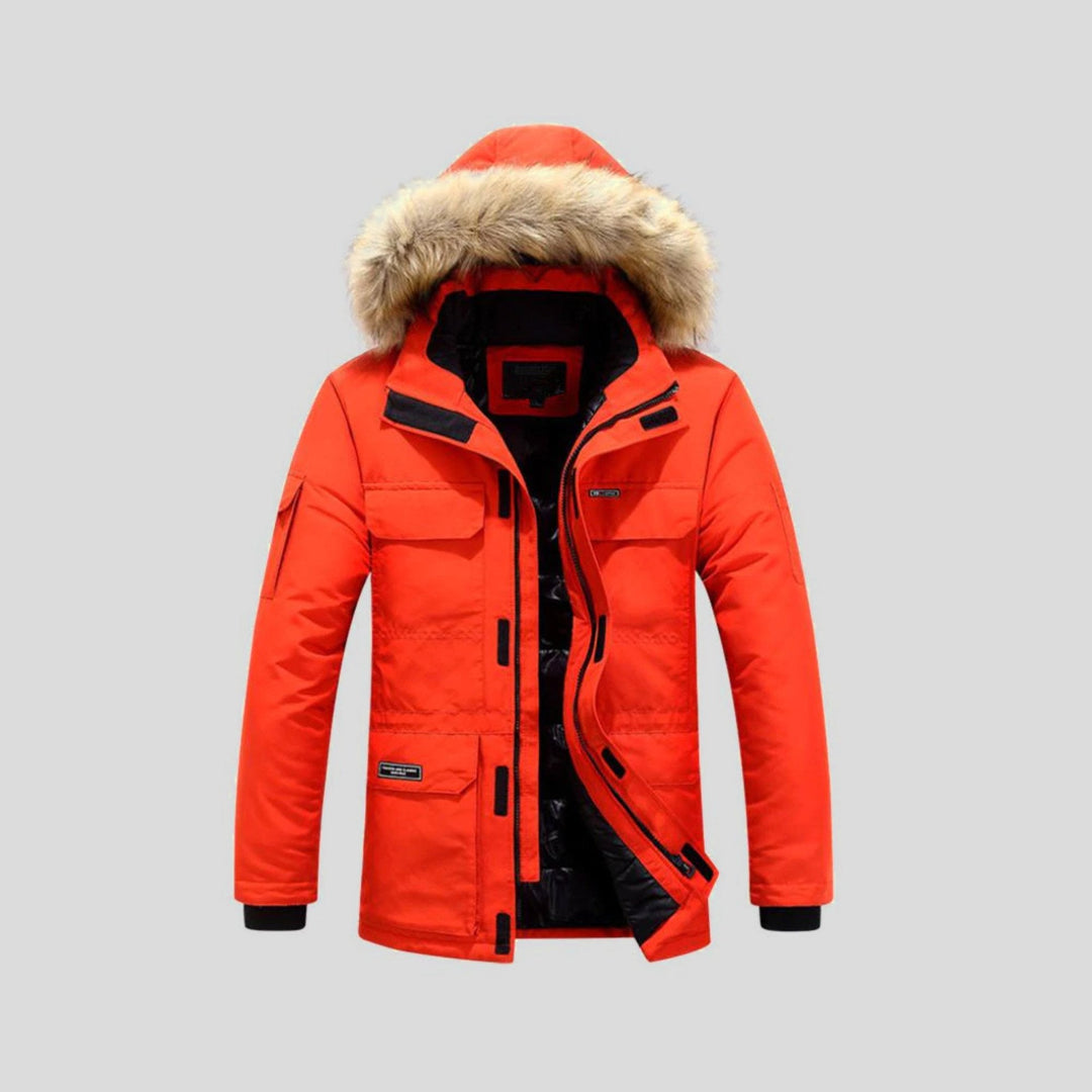MOSKAU – Chaqueta con capucha de pelo sintético para hombre
