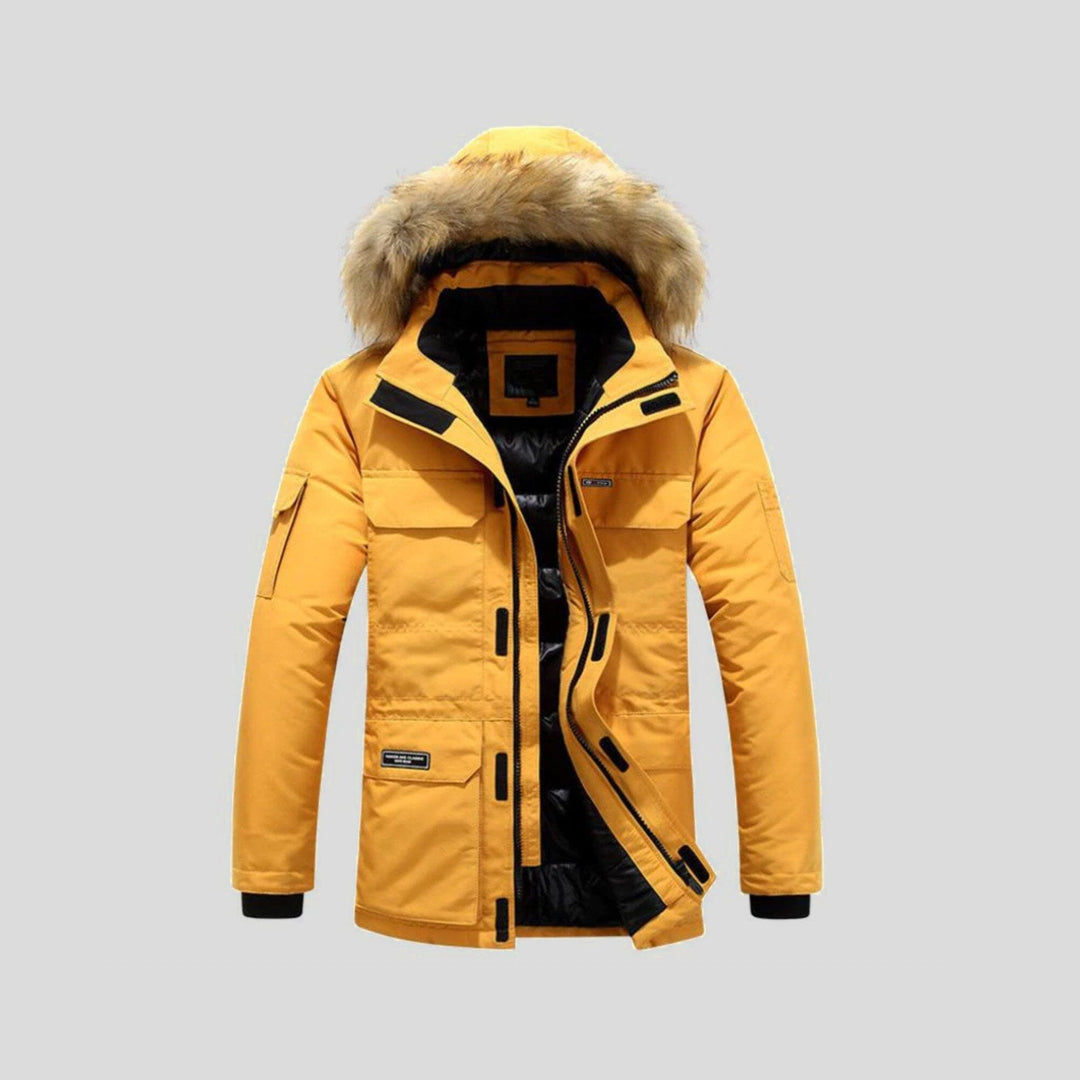 MOSKAU – Chaqueta con capucha de pelo sintético para hombre
