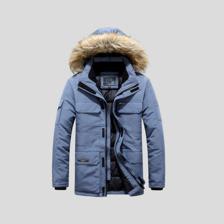 MOSKAU – Chaqueta con capucha de pelo sintético para hombre