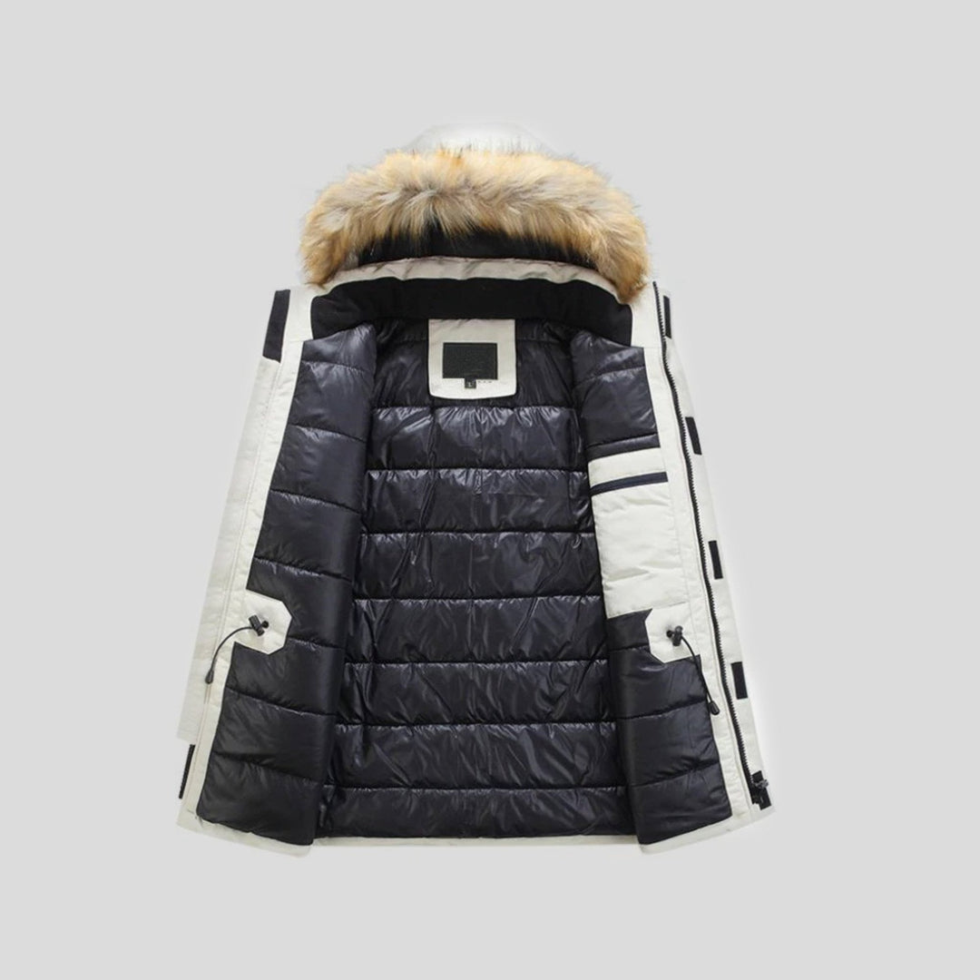 MOSKAU – Chaqueta con capucha de pelo sintético para hombre