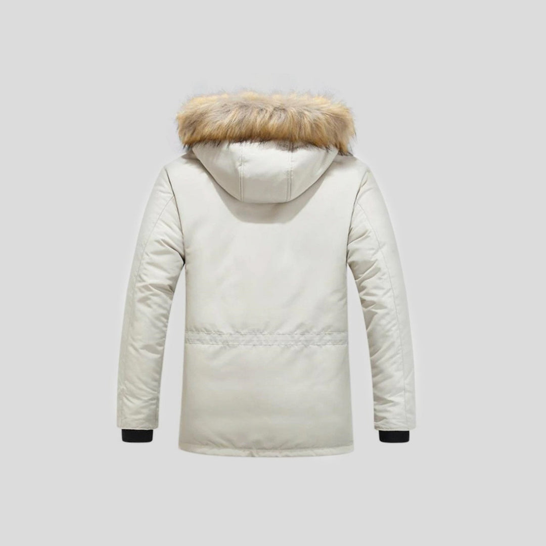 MOSKAU – Chaqueta con capucha de pelo sintético para hombre