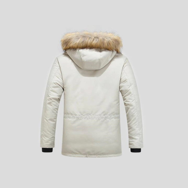 MOSKAU – Chaqueta con capucha de pelo sintético para hombre