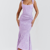 KIARA – Vestido largo con corsé sofisticado