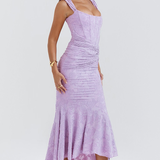 KIARA – Vestido largo con corsé sofisticado