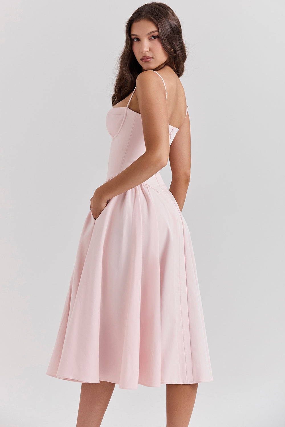 ELINA – Vestido midi con corsé