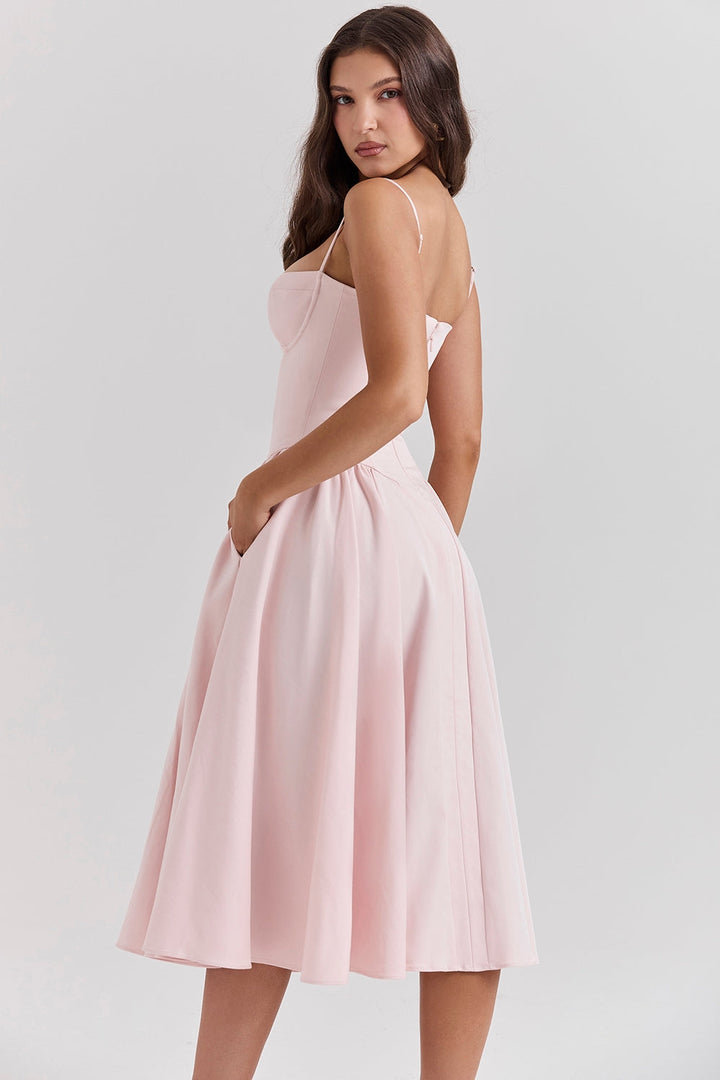 ELINA – Vestido midi con corsé