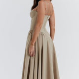 ELINA – Vestido midi con corsé