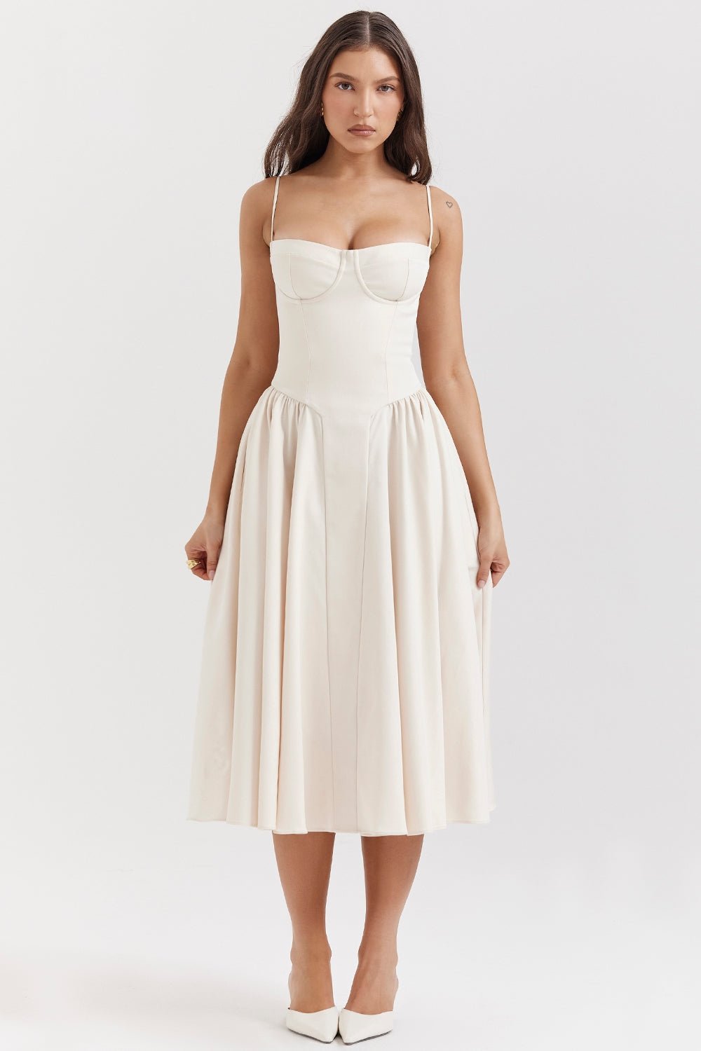ELINA – Vestido midi con corsé