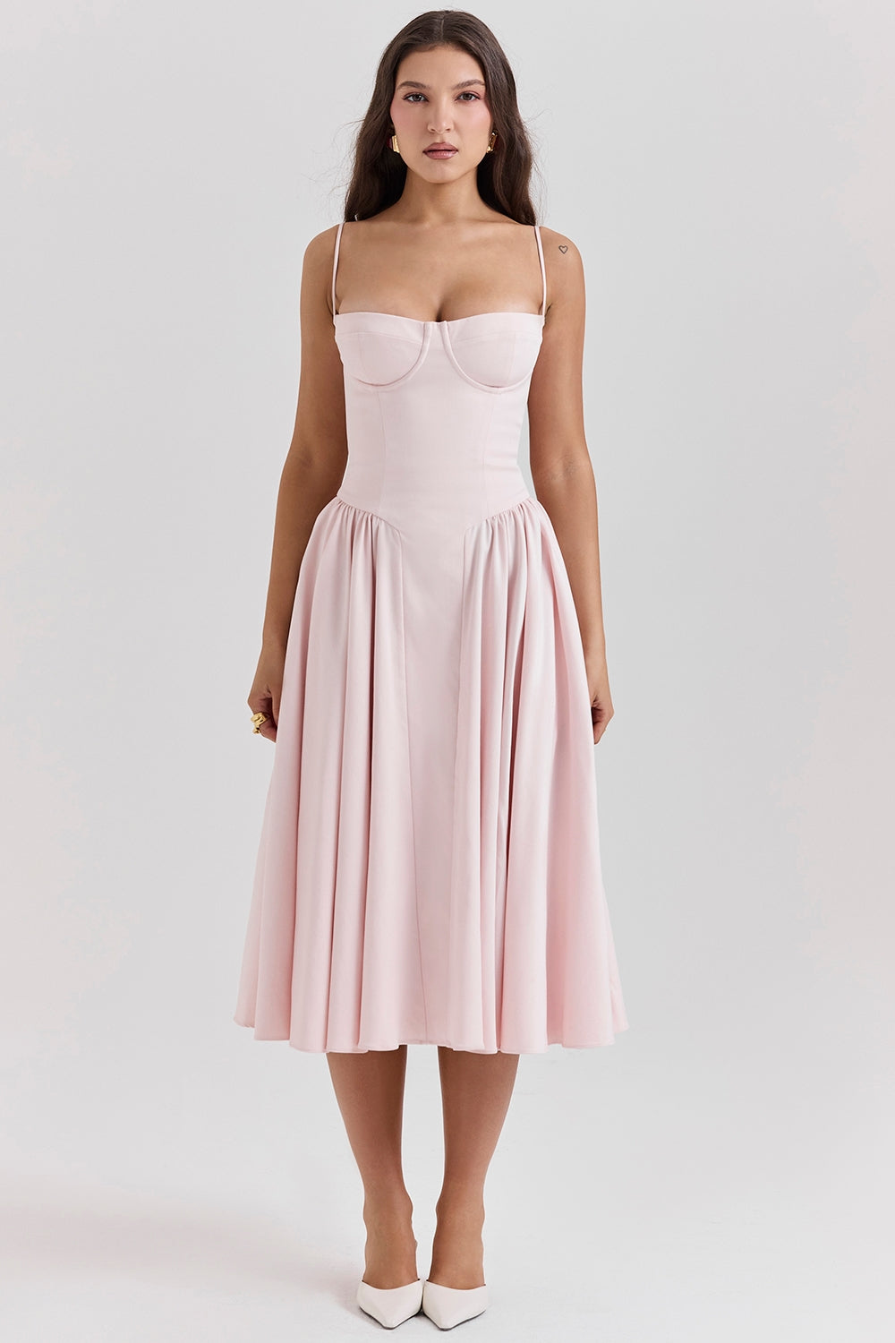 ELINA – Vestido midi con corsé
