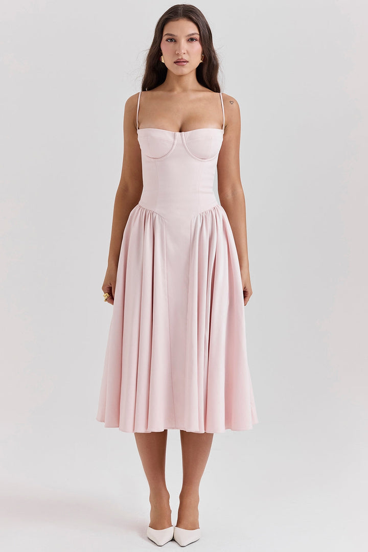 ELINA – Vestido midi con corsé