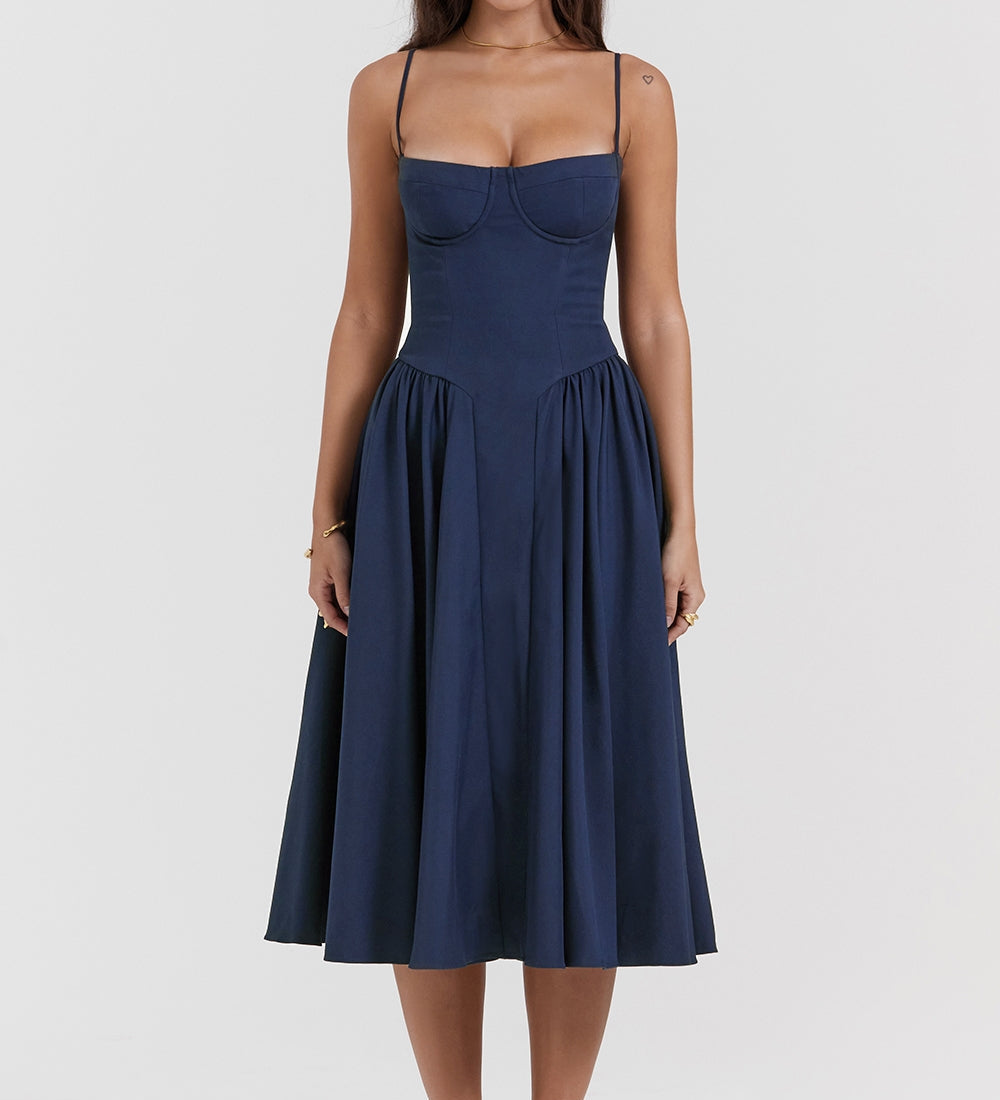 ELINA – Vestido midi con corsé