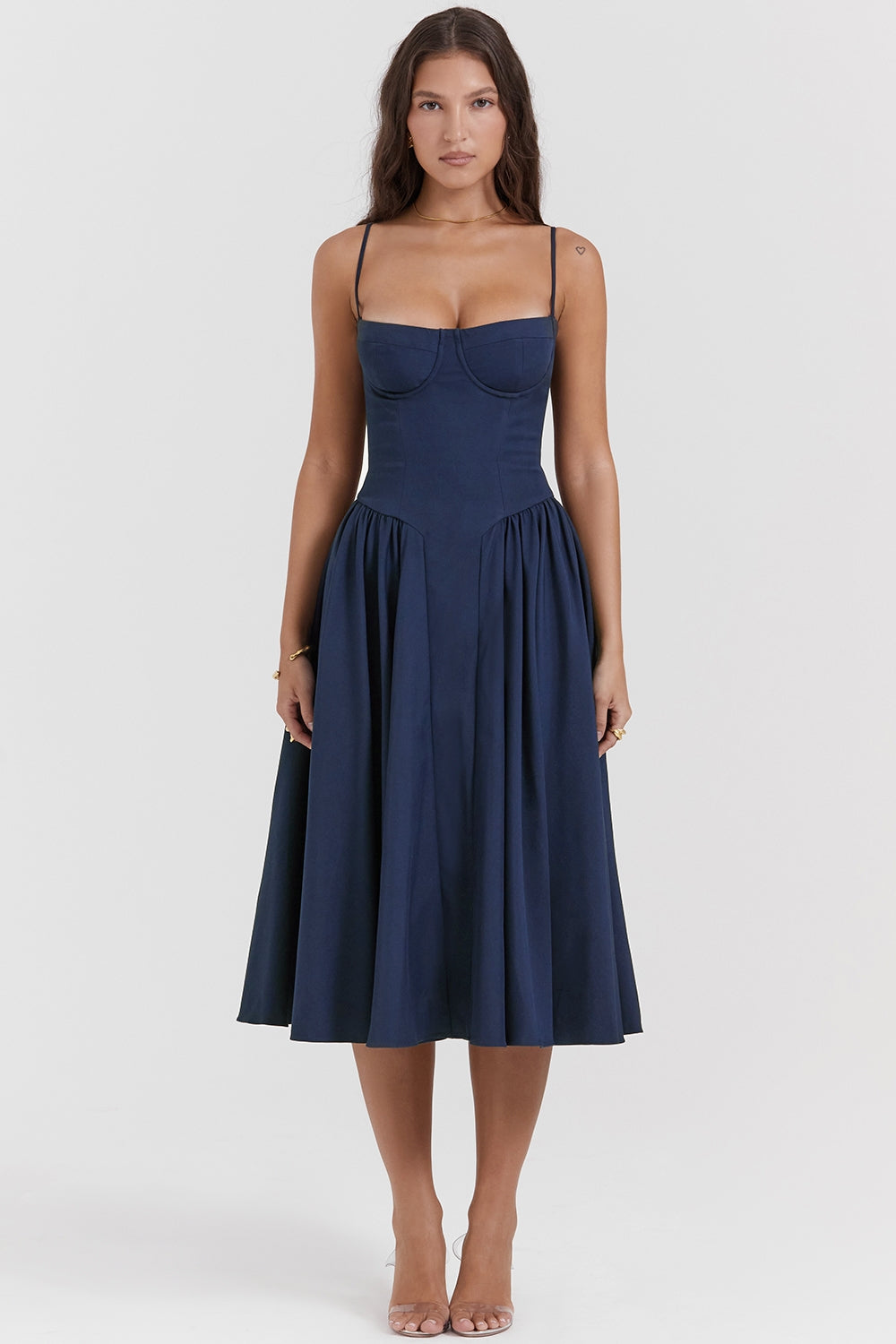 ELINA – Vestido midi con corsé