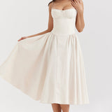 ELINA – Vestido midi con corsé