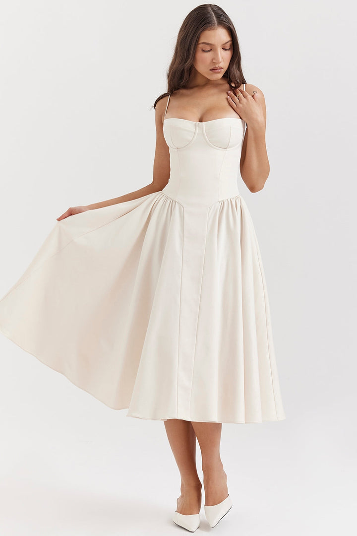 ELINA – Vestido midi con corsé