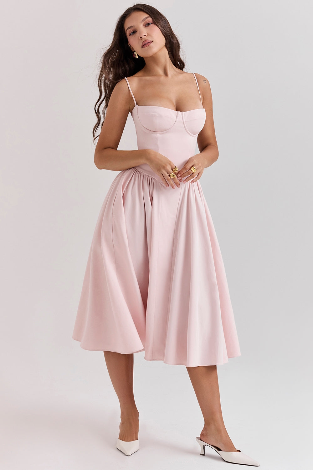 ELINA – Vestido midi con corsé