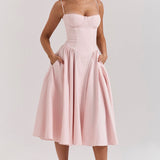 ELINA – Vestido midi con corsé