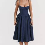 ELINA – Vestido midi con corsé