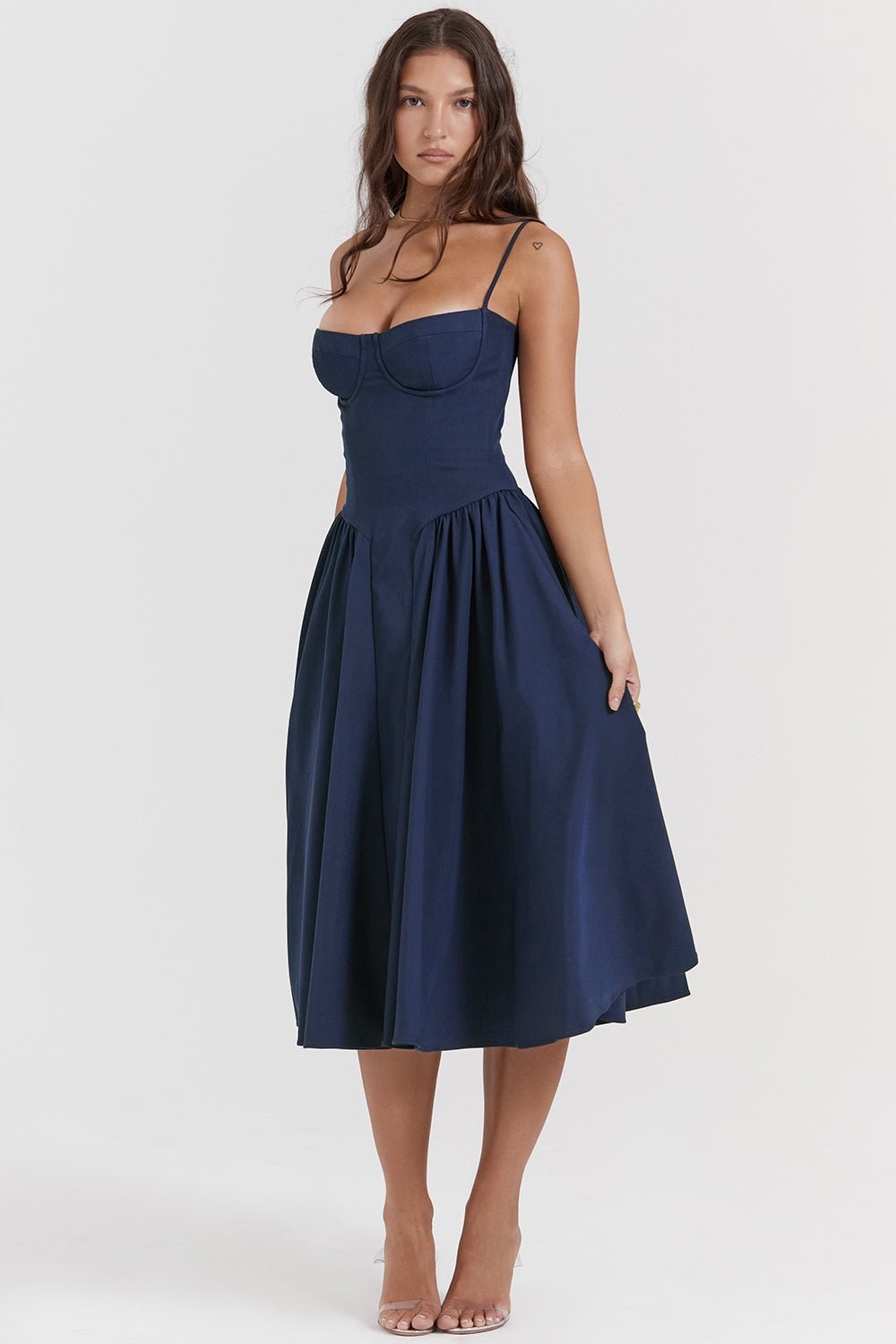 ELINA – Vestido midi con corsé