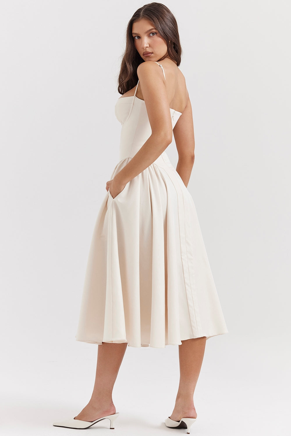 ELINA – Vestido midi con corsé