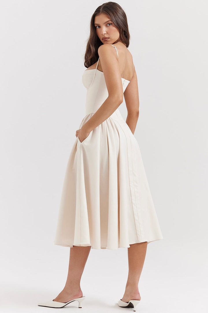 ELINA – Vestido midi con corsé
