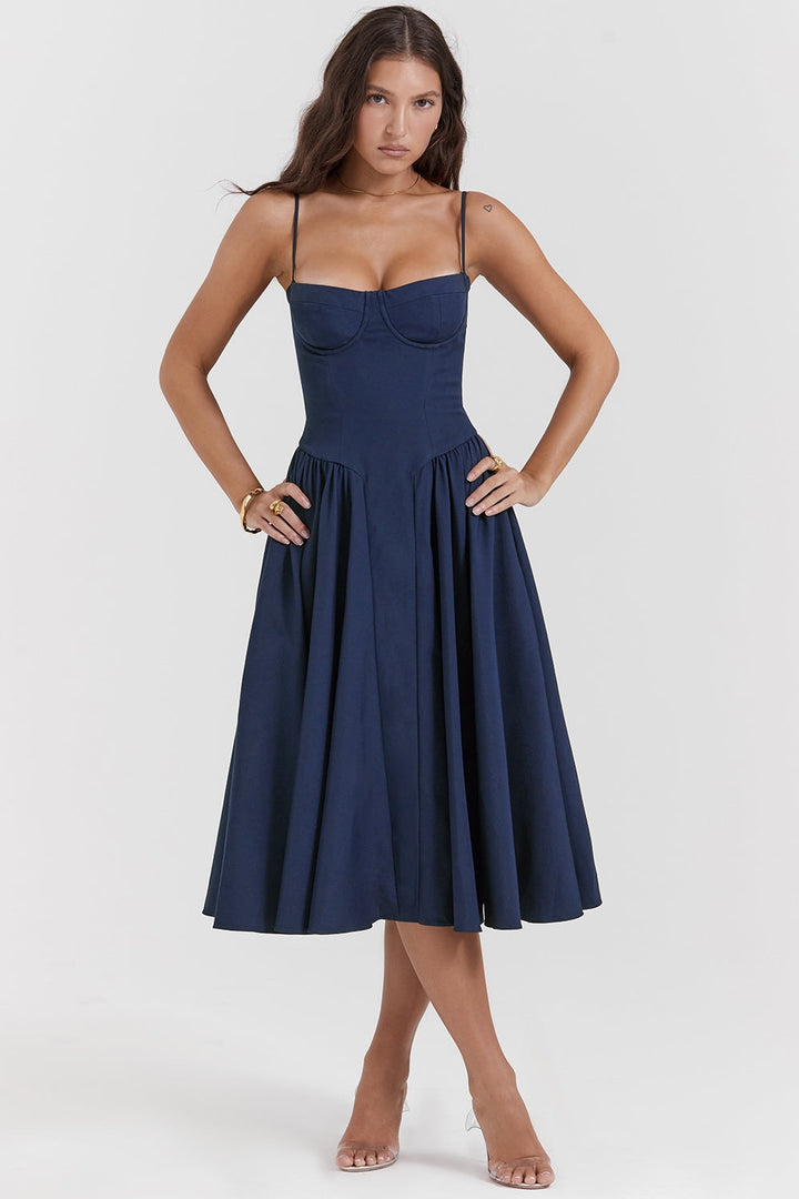 ELINA – Vestido midi con corsé